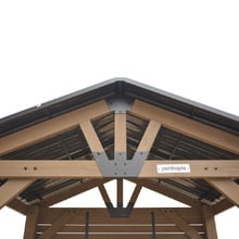 2.7m Igor Cedar Wood Gazebo Bar